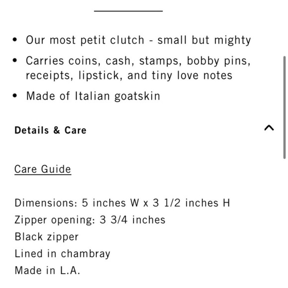 Clare V oui petite clutch card holder - Picture 4 of 4